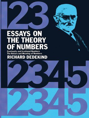 cover image of Essays on the Theory of Numbers